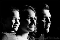 Side-by-side családi portré