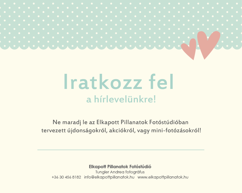 Fotóstúdió hírlevél feliratkozás