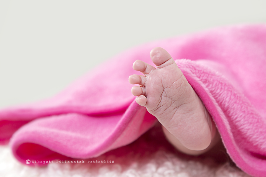 Elkapott Pillanatok Fotóstúdió: újszülött fotózás a 22 napos Zara babával